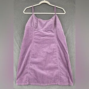 Wild Fable Purple Corduroy Mini Dress Sleeveless Spaghetti Strap Cottage L